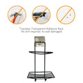 Durable two-tier soap rack for holding soap bars in household bathrooms.
