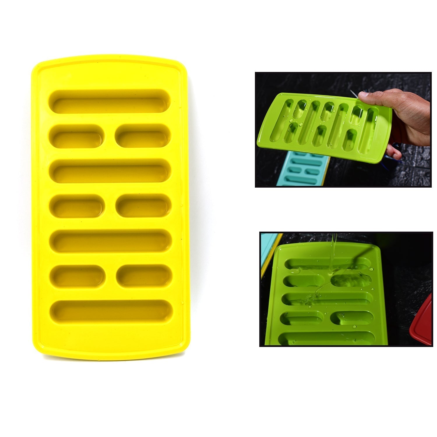 4 Pc Fancy Ice Tray used widely in all kinds of household places while making ices and all purposes. your brand