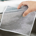 Double-Sided Multipurpose Microfiber Cloths, Stainless Steel Scrubber, Non-Scratch Wire cloth, (1 Pc / 20 x 20 Cm) - Shopmania Wholesale