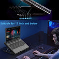 Laptop Cooler Cooling Pad with 2 Quiet Led Fans, Dual USB Ports, Portable Ultra Slim USB Powered 7 Heights Adjustable Laptop Stand for Gaming Laptop - Shopmania Wholesale