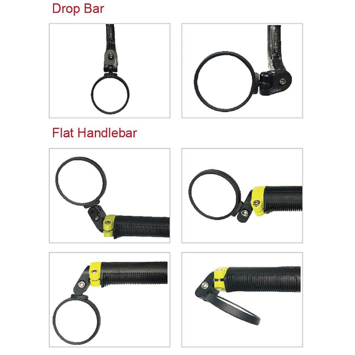 Bar End Bike Mirror, Safe Rearview Mirror 360° Rotatable & Foldable Safety Bicycle Rear View Mirror, Mirror Durable Bike Mirror (1 Pc) - Shopmania Wholesale