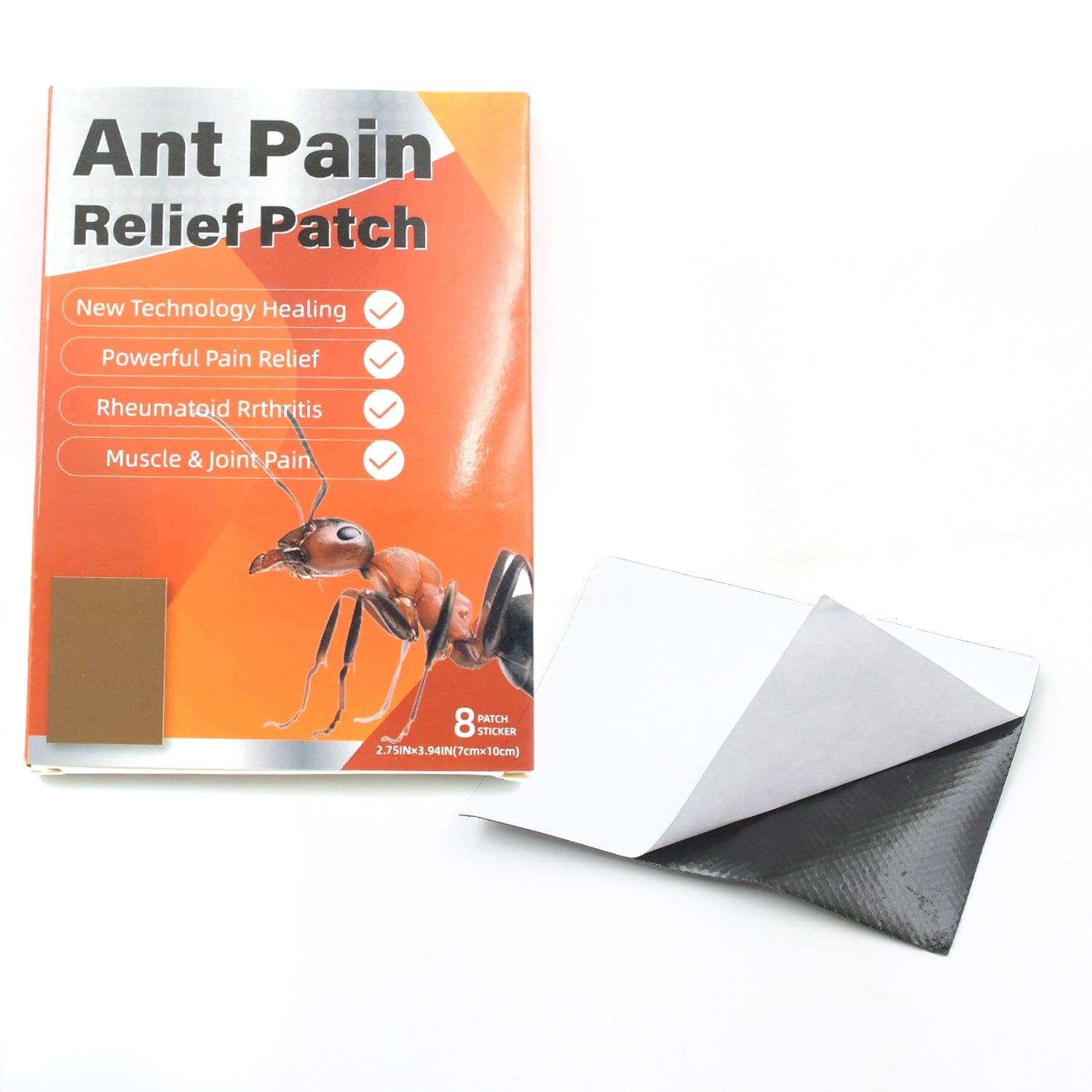 Ant Pain Relief Patch - Pack of 8 Patches | Instant Relief from Muscular Pain & Joint Pain| Natural Pain Relief Patches | Powerful Pain Relief, No Side Effects your brand
