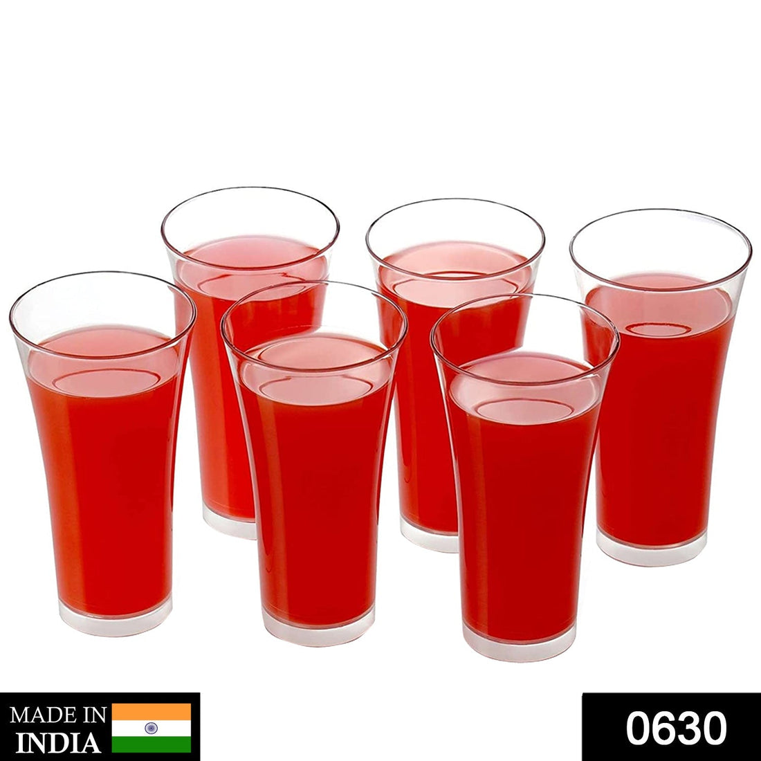 Stylish plastic juicy glasses set