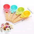 Ice Cream Spoons 2pcs Plastic Water Melon Scoopers with Trigger Dipper and Adults for Summer Party Ice Cream Scoop, Food Serving Spoon Kitchen Tools Ice Cream Digging Spoon Household Spoons Cupcake Spoons Aps Fruit Ball Player (2 Pc) your brand