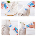 White Shoe Brightener with Removal of Dirt and Whitening Function White Shoes Cleaner with Brush Head for Dirty Shoe Polish Natural Waxes (75 ML) - Shopmania Wholesale