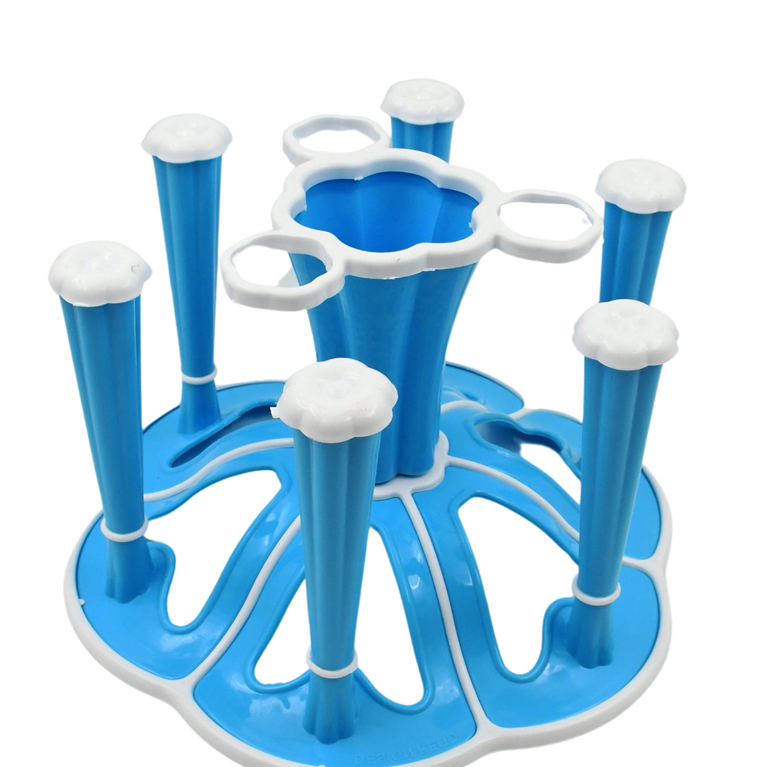 Miracle Plastic Glass Stand / Tumbler Holder / Glass Holder for Kitchen / Dining Table 6 Glasses Stand With 3 Pepper Salt (Moq :- 2 Pc) - Shopmania Wholesale