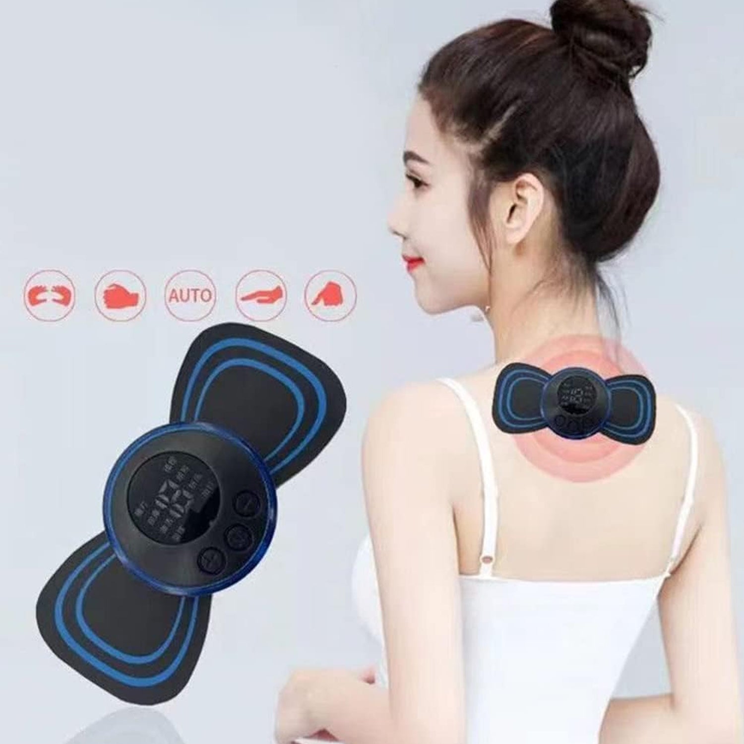 Portable USB Neck Massager Electric Neck Massager,  Enhancer Mini Cervical Massager EMS Lymphatic Drainage Massage with Cable your brand