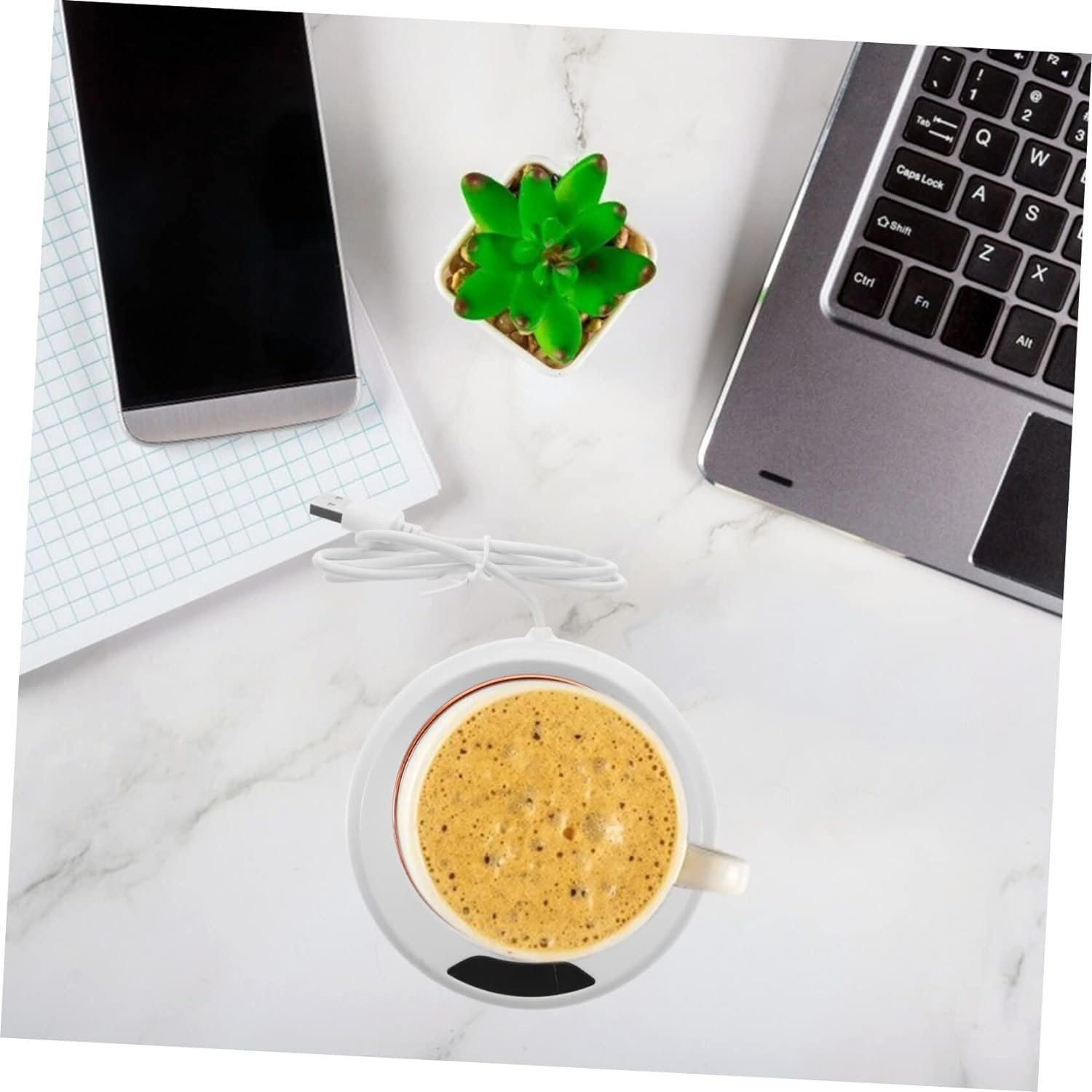 USB Warm Coaster Heated Coffee Mug Portable Office Desk Portable Cup, Heater Coffee Mug Warmer Electric Cup Warmer (1 Pc) - Shopmania Wholesale