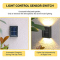 Solar Wall Lights Small Fence Lights Solar Powered Up Down LED Porch Light Garden Lights Outdoor Solar Landscape Lights WaterProof Light (1 Pc) - Shopmania Wholesale
