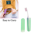 6-piece plastic toothbrush cases for travel and hygiene