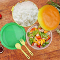 Burger Shape Lunch Box Plastic Lunch Box Food Container Sets Double Layer Lunchbox 1000ml With 2 Spoon Applicable to Kids and Elementary School Students your brand