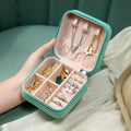 Mini PU Leather jewellery Box for Travel & Storage your brand