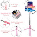 Portable Foldable Selfie Stick with Remote Control, 3-Axis Tripod Hand Stabilizer for Smartphones, TikTok Vlog YouTuber Video Recording (1 Pc) your brand
