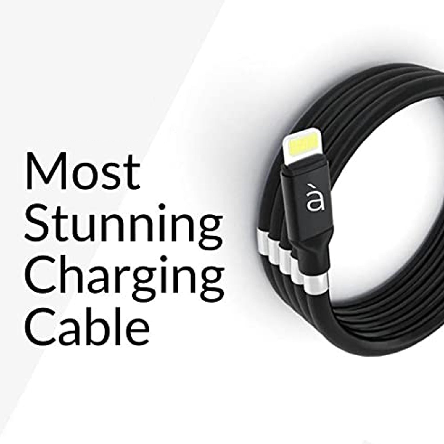 USB Cable, Charging Cable 3A Fast Charge and Sync Most Stunning Charging Cable, Magnetic Charging Cable Charging Cable for Phone (Compatible with (No More Messy Cables in Car & Home), (120 CM), ( Black), One Cable) - Shopmania Wholesale
