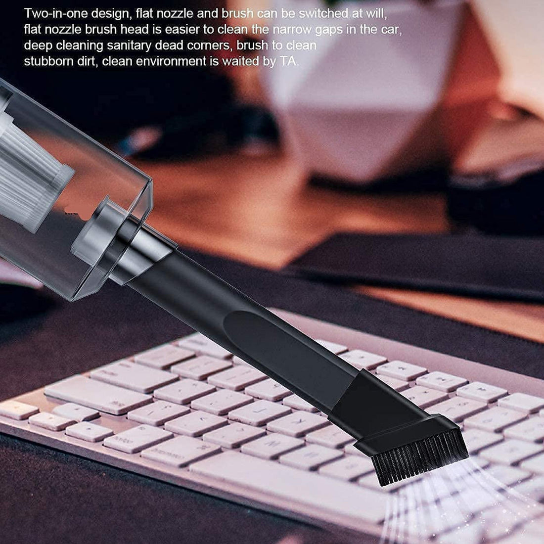 Vacuum Cleaner Dust Collection  2 in 1 Car Vacuum Cleaner 120W High-Power Handheld Wireless Vacuum Cleaner Home Car Dual-use Portable USB Rechargeable - Shopmania Wholesale