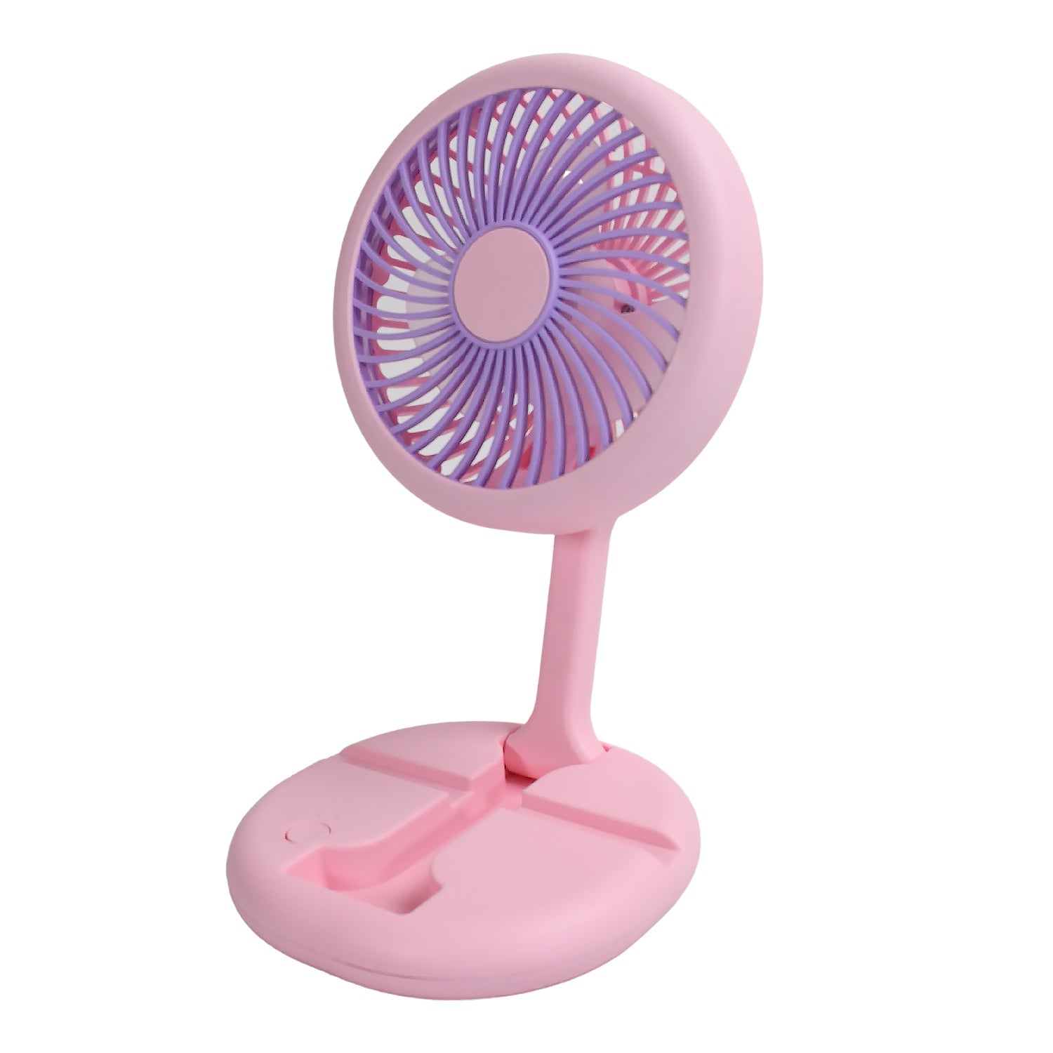 USB Rechargeable Portable Fan With LED Light Heavy Duty & Foldable Fan With Charging Port Home, Outdoor, Temple - Shopmania Wholesale