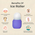 BEAUTY ICE ROLLER FOR FACE MASSAGER & EYE REUSABLE FACE ROLLERS FACIAL ROLLER ( Purple Color) your brand