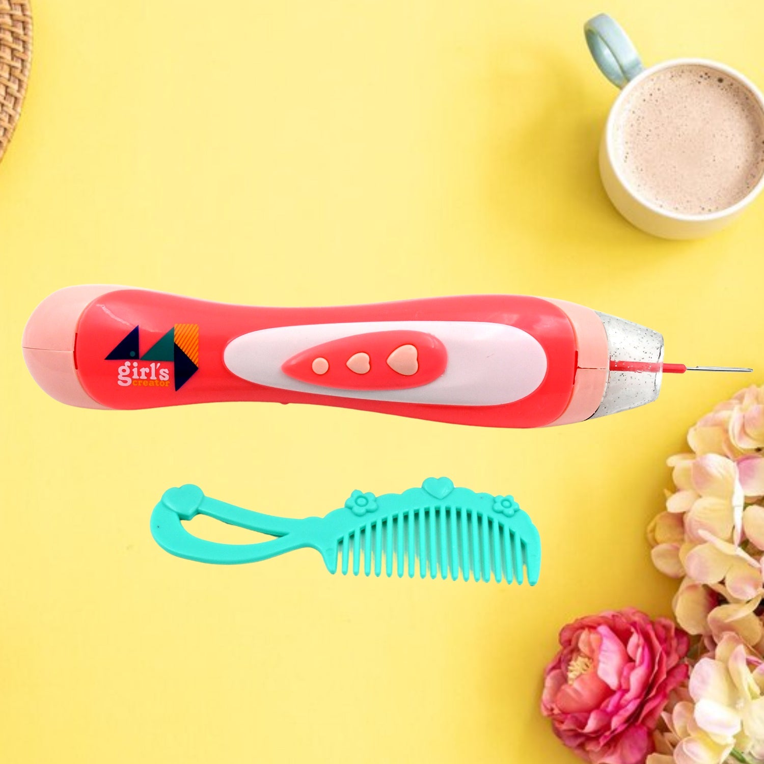 Hair Styling Clasp Clips Twisting Stringing Beads Kit for Girls, Portable Hair Braider Machine,Hairstyle Braid Kit DIY Hair Styling Tool with Comb, Rubber, Button Beads and Beads (85 Pcs Set) - Shopmania Wholesale