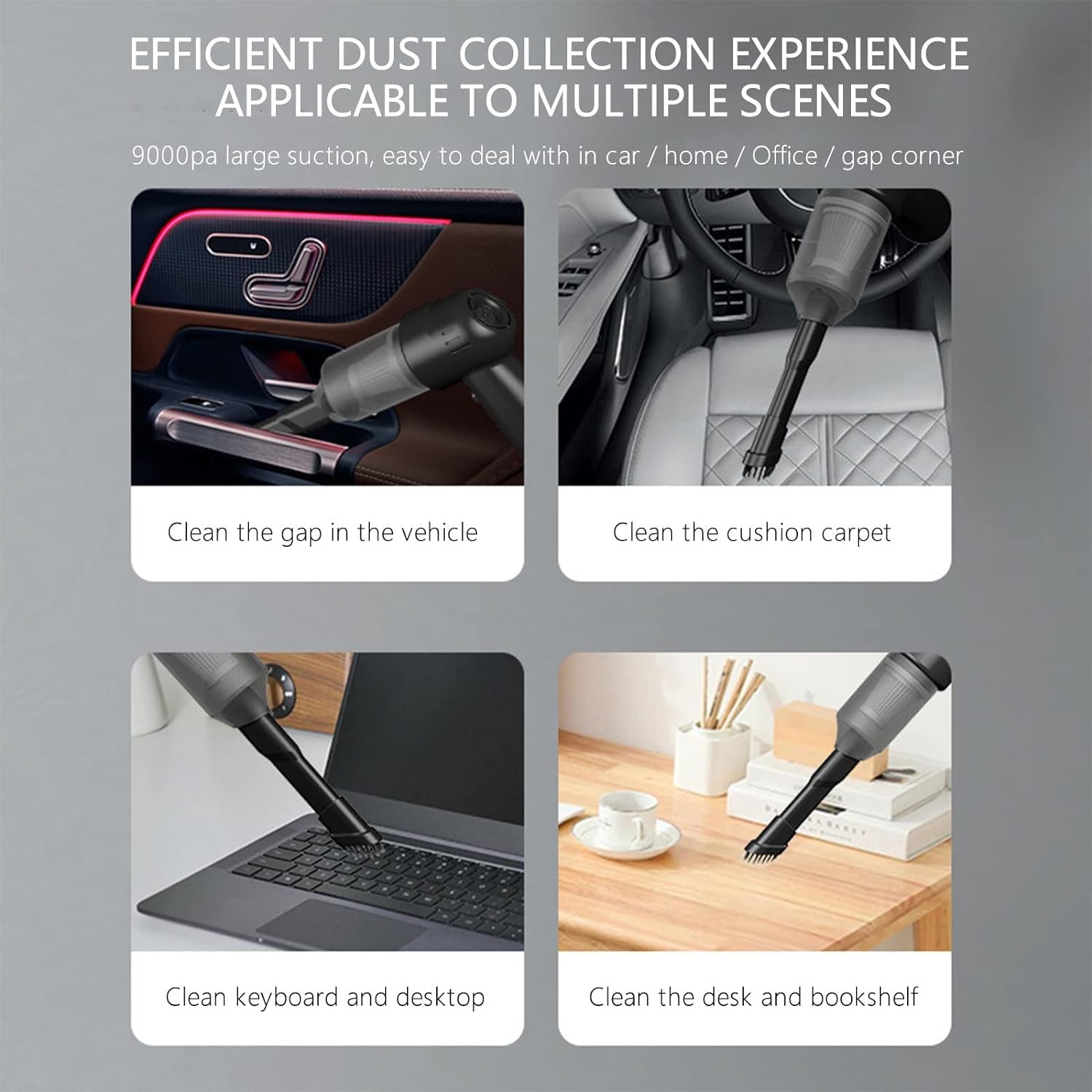 3 in 1 Car Mini Vacuum Cleaner with Blower Wireless Portable Rechargeable Handheld High Power Suction Vacuum Cleaning Machine for Home Car Computer Keyboard Cordless Air Blowing Dusting - Shopmania Wholesale