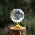 Miniature World Globe 50mm with Gold-Plated Stand