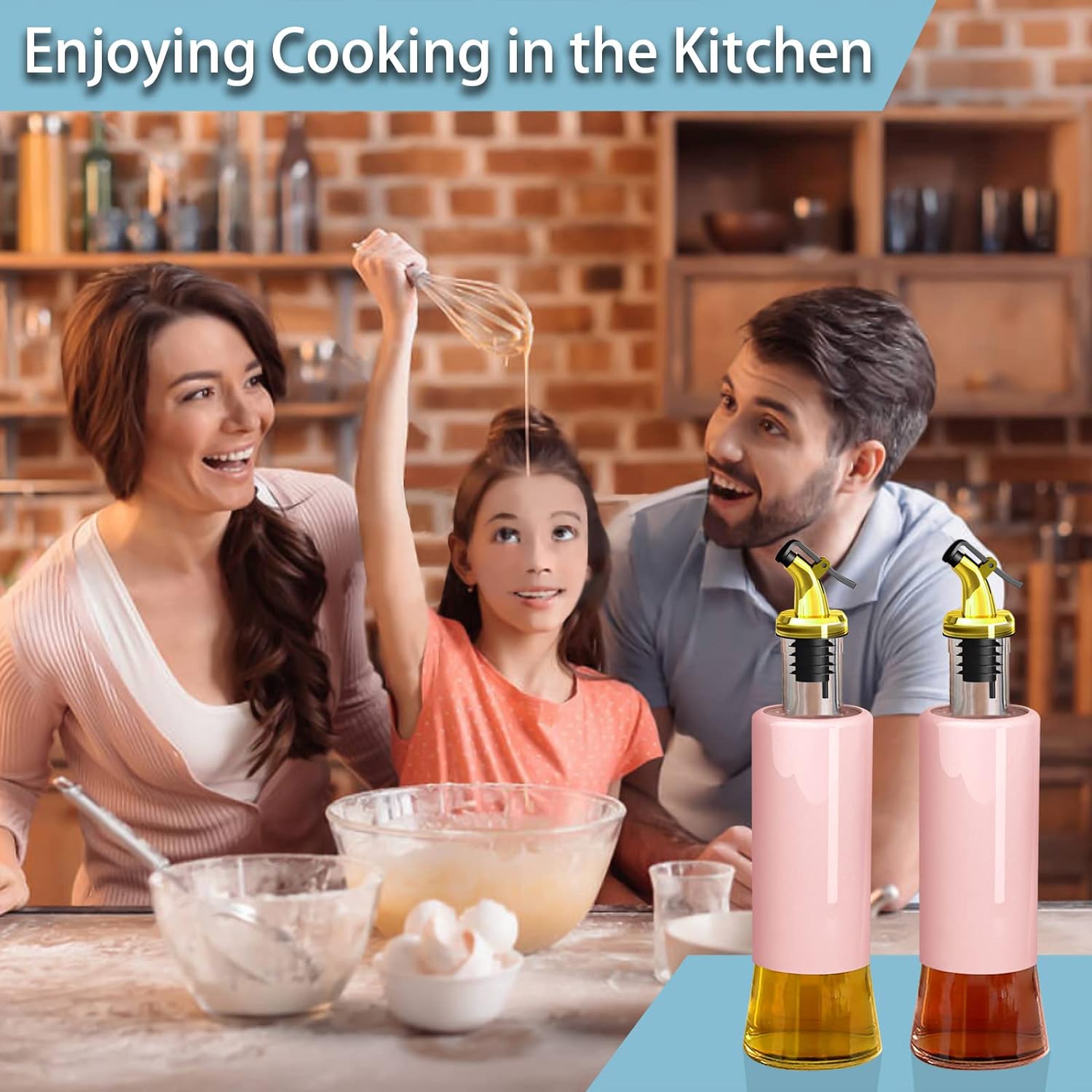 300 ML Olive Oil Dispenser Bottle Leakproof Condiment Glass Container Non- Drip Spout Soy Sauce Vinegar Cruet Bottle for Kitchen Cooking BBQ Fry for Kicthen Home (300 ML) your brand