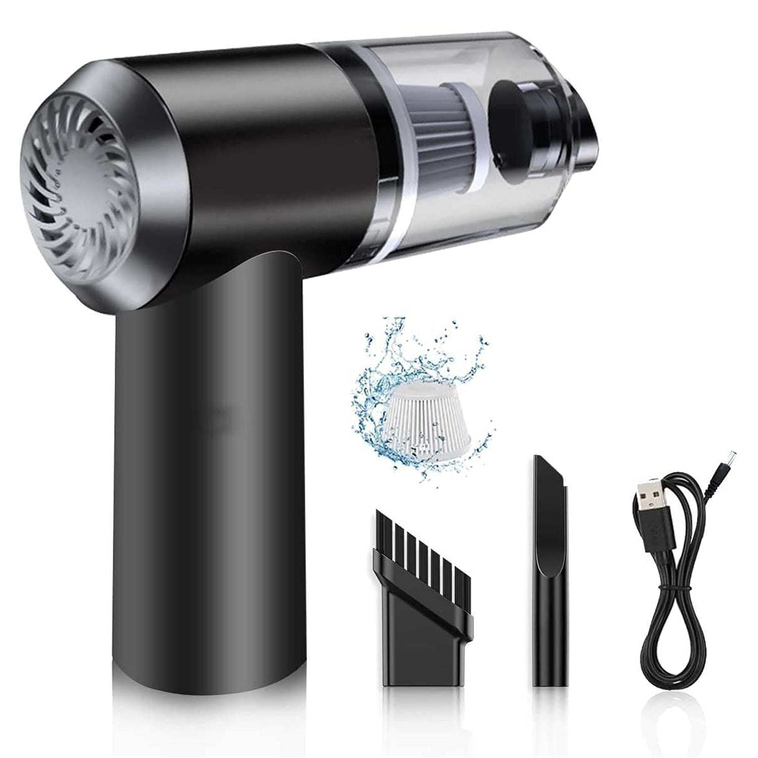Vacuum Cleaner Dust Collection  2 in 1 Car Vacuum Cleaner 120W High-Power Handheld Wireless Vacuum Cleaner Home Car Dual-use Portable USB Rechargeable - Shopmania Wholesale