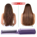 Rechargeable Mini Hair Straightener, Travel Portable USB Charging Cordless Hair Straightener Bursh, Three Temperature Adjustments Flat Iron Comb (1 Pc) your brand