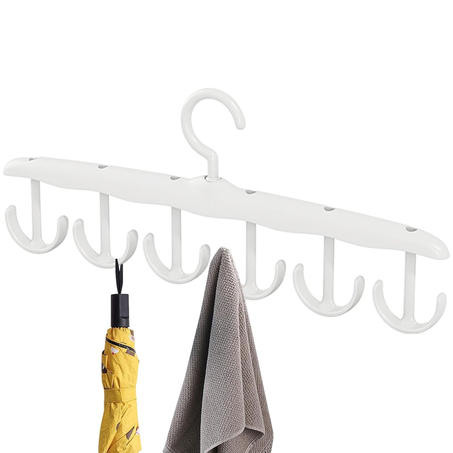 Tank Top Hanger, 12-Hook Space Saving Hanger, Capacity Rotatable Wood Space Saving Hanger Closet Organizers and Storage for Dorm & Apartment for Tank Top - Shopmania Wholesale