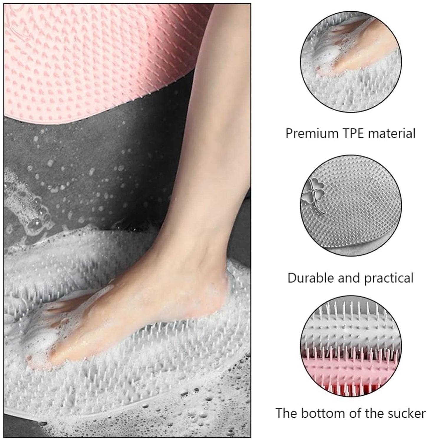 Silicone Bath Massage Cushion with Suction Cup (35×28 CM / 1 Pc) - Shopmania Wholesale