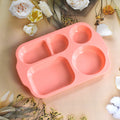 Unbreakable Plastic Food Plates / Biodegradable 5 Compartment Square Plate for Food - Shopmania Wholesale