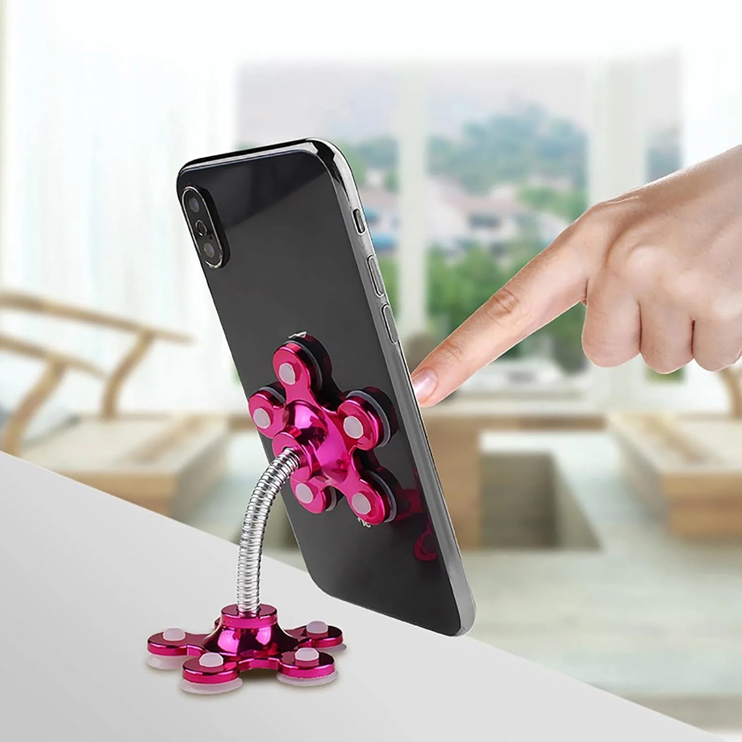 Phone Holder Car & Mount Sucker Stand vip stand (Multicolored With Box)) - Shopmania Wholesale