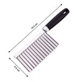 Stainless Steel Crinkle Cutter Knife for Salad and Vegetables - Shopmania Wholesale