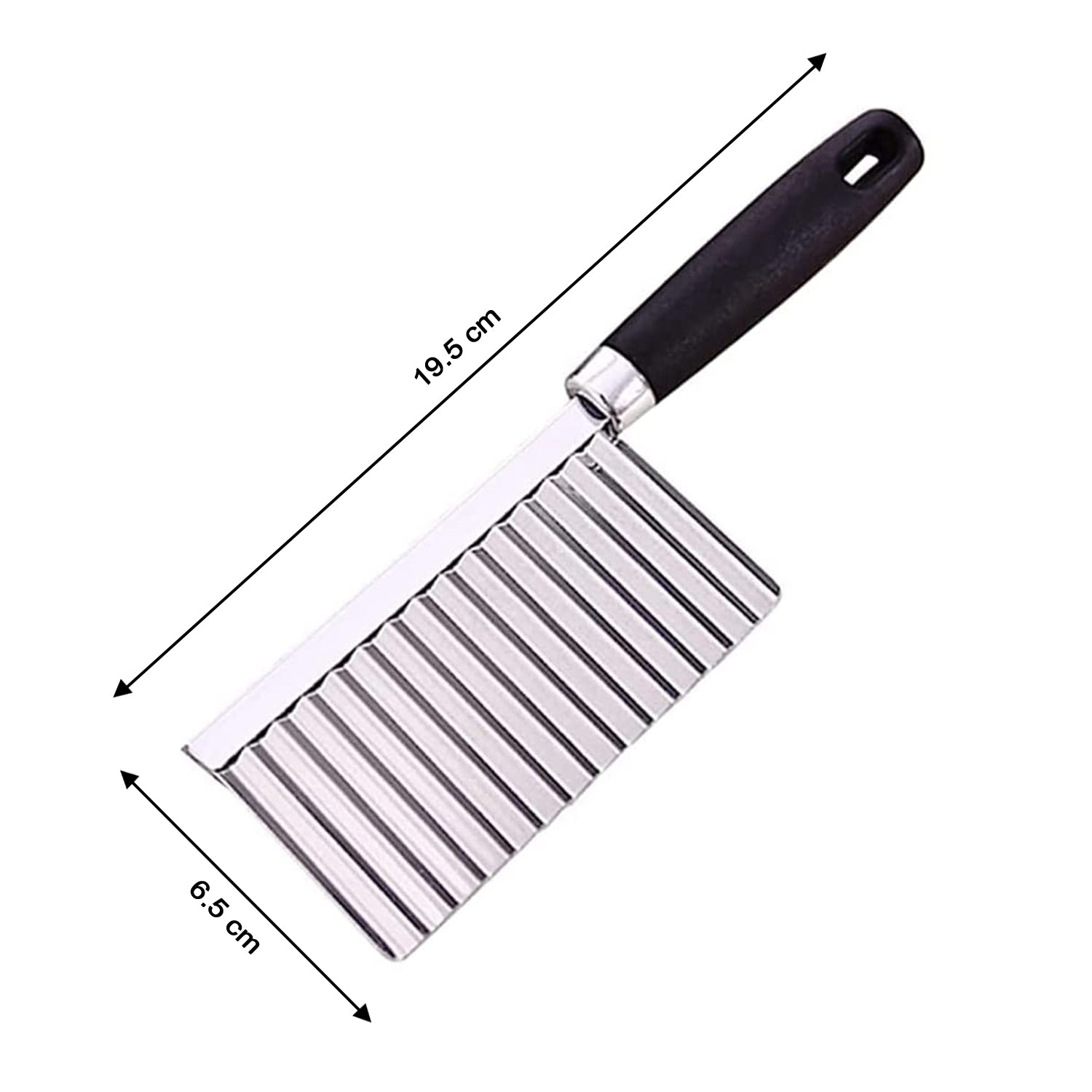 Stainless Steel Crinkle Cutter Knife for Salad and Vegetables - Shopmania Wholesale