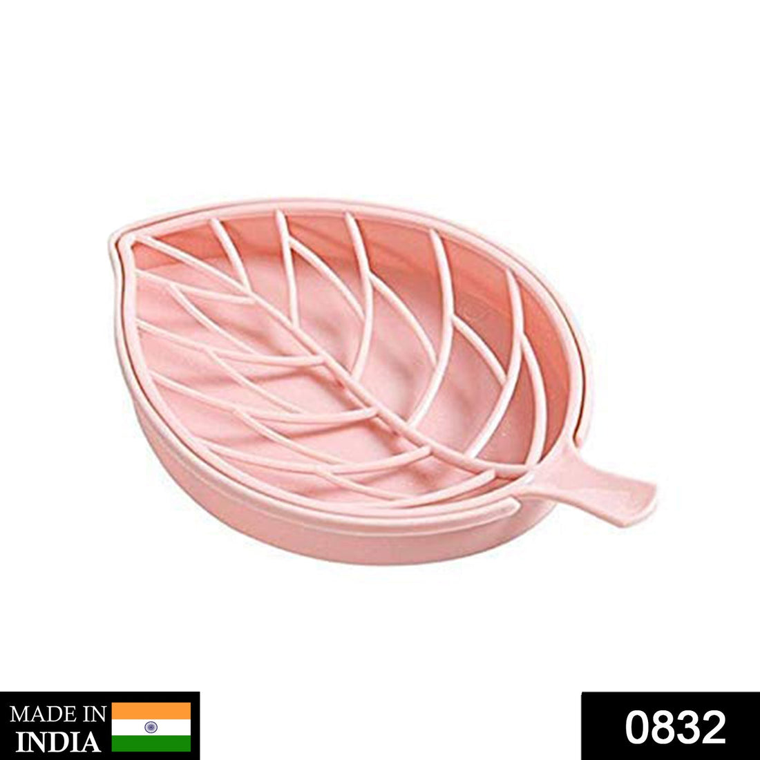 Leaf-shaped soap holder for bathroom use