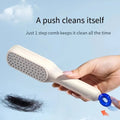 Self-Cleaning Hairbrush, Self-Cleaning Anti-Static Detangling Massage Comb, One-pull Clean Scalable Rotate Lifting Self Cleaning Hairbrush Hair Styling Tools - Shopmania Wholesale