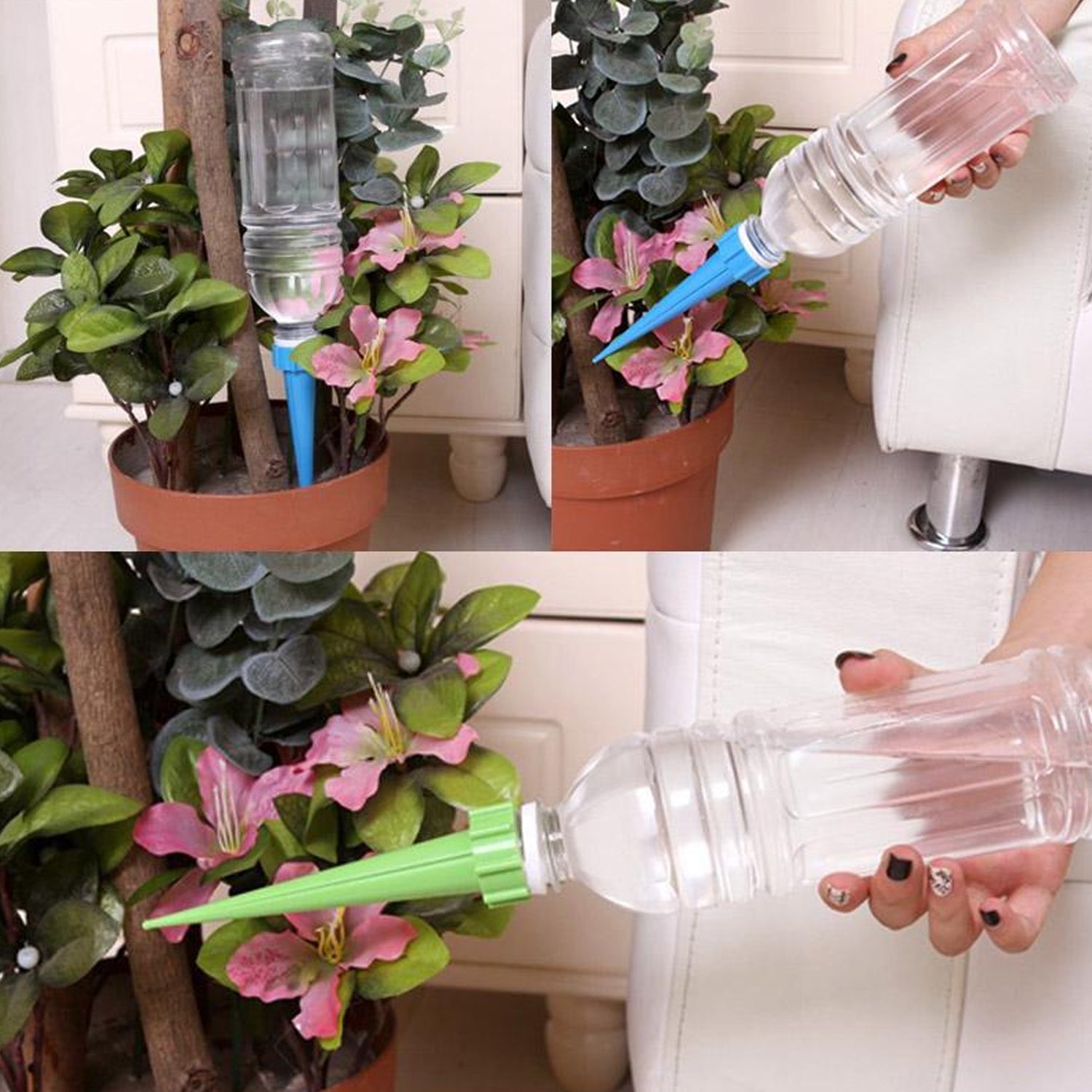 Plant Watering Spikes self Watering Spikes Water dripper for Plants, Adjustable Plant Watering Devices with Slow Release Control Valve Switch - Shopmania Wholesale