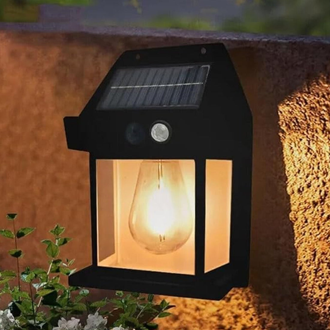 Solar Wall Lights / Lamp Outdoor, Wireless Dusk to Dawn Porch Lights Fixture, Solar Wall Lantern with 3 Modes & Motion Sensor, Waterproof Exterior Lighting with Clear Panel (1 Pc ) - Shopmania Wholesale