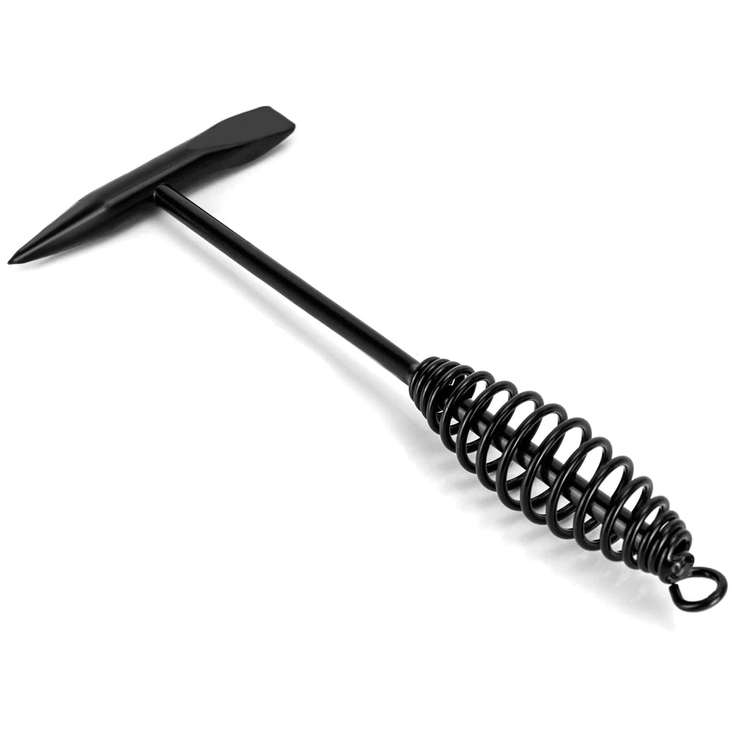 Welding Slag Removal Tool Chipping Hammer with Coil Spring Handle, Mufti Functional for Cleaning Removing Slag Industrial Weld Slag Spatter Removal Tool Welding Hammer, for Machinery Electrician (1 Pc ) your brand