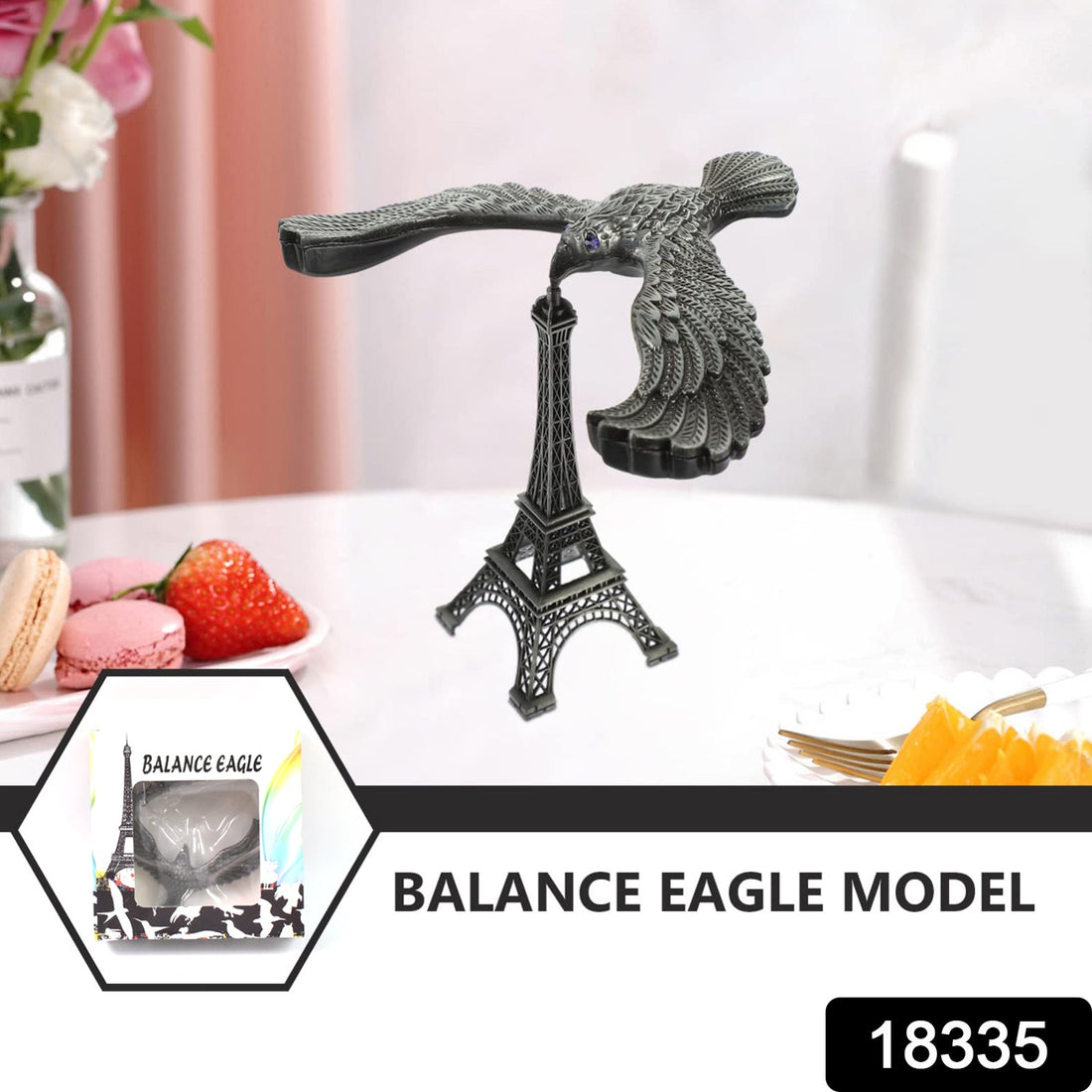 Eiffel Tower Balancing Bird Sculpture