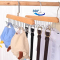 Space Saving 8 Hooks Wooden Hangers (1 Pc) your brand