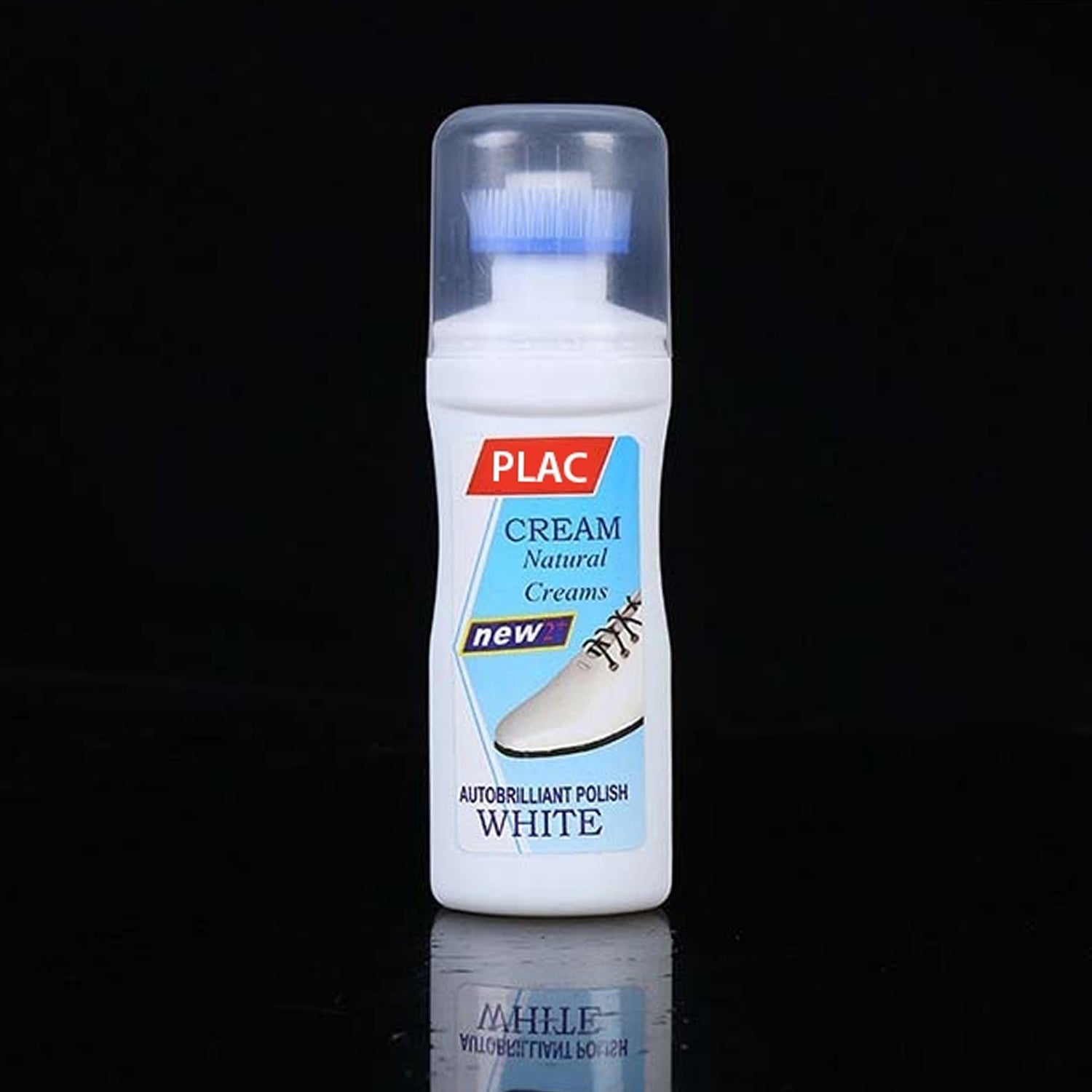 White Shoe Brightener with Removal of Dirt and Whitening Function White Shoes Cleaner with Brush Head for Dirty Shoe Polish Natural Waxes (75 ML) - Shopmania Wholesale