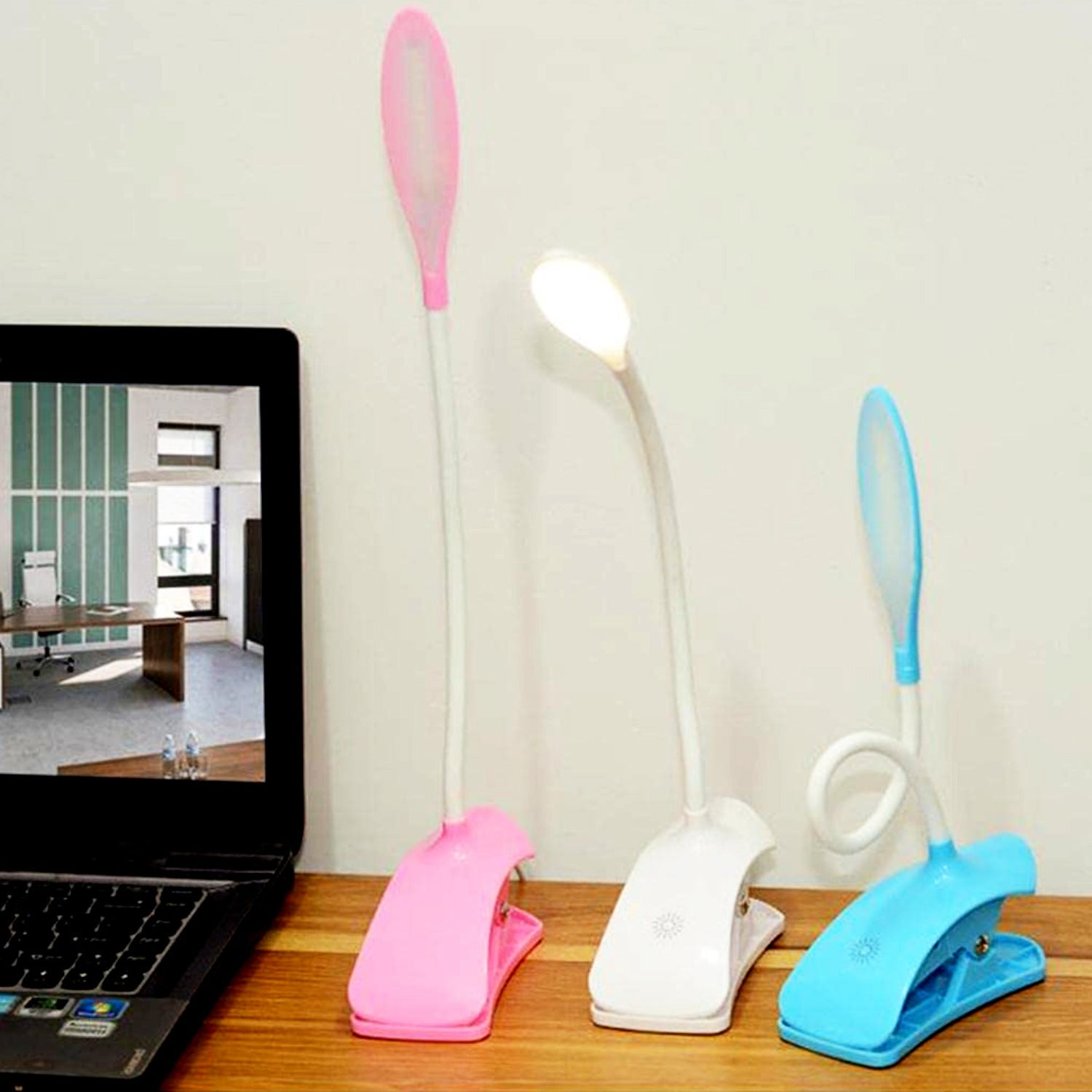 Desk Lamp Adjustable Gooseneck USB Rechargeable 3 modes of Lighting, Reading Lamp for Dorm White, Study Desk lamp Suitable for Girls College Bedroom Reading your brand