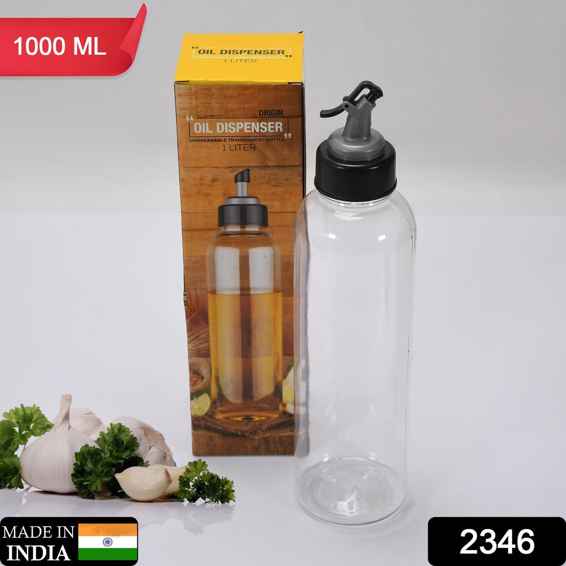 Oil Dispenser Transparent Plastic Oil Bottle