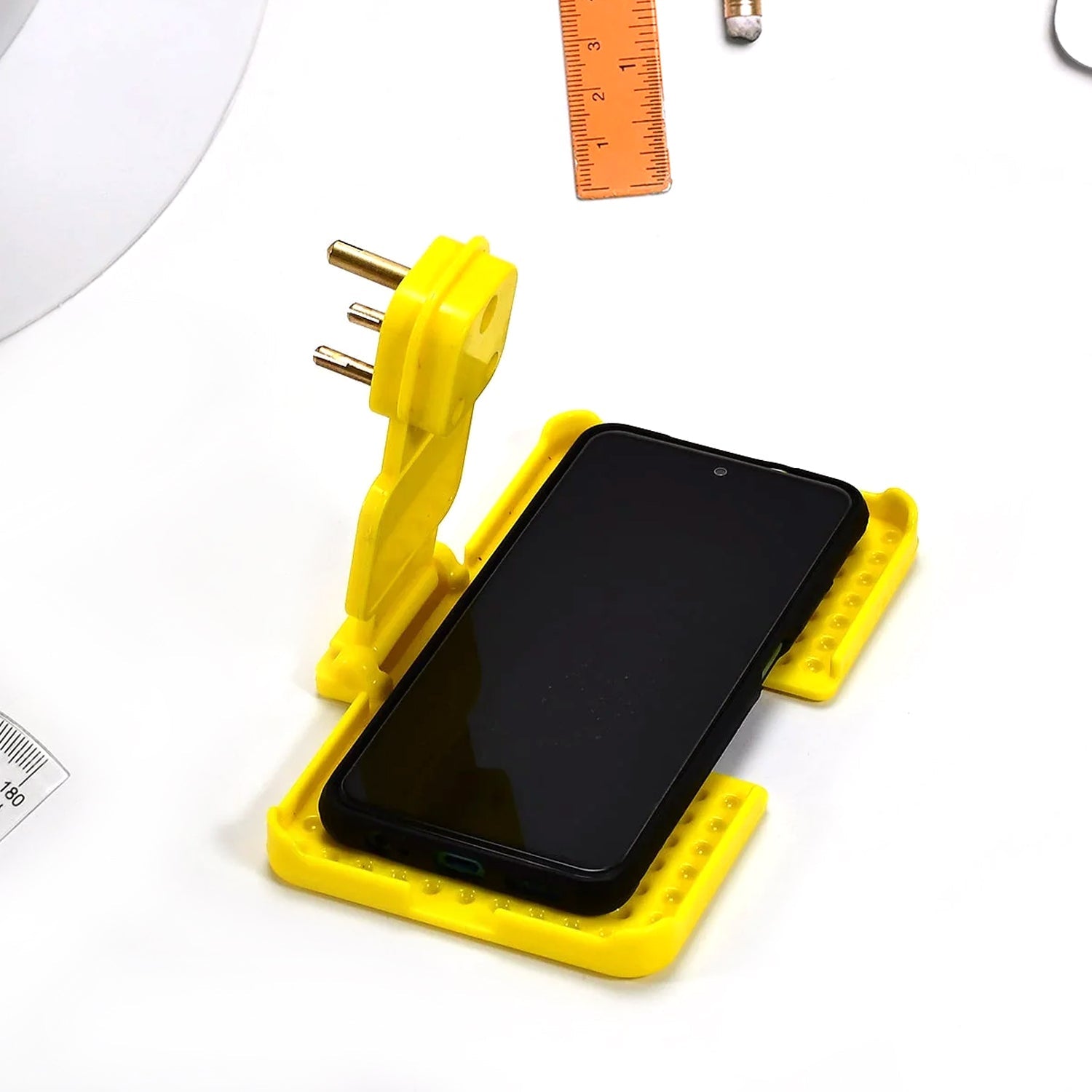 Multi-Purpose Wall Holder Stand for Charging Mobile, Just Fit in Socket and Hang (Mix Color / 1 pc) - Shopmania Wholesale