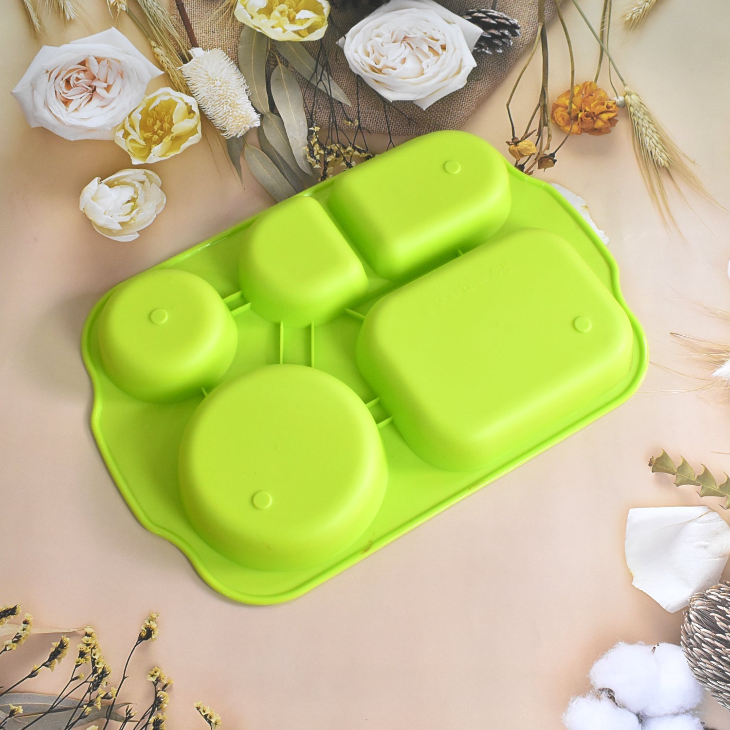 Unbreakable Plastic Food Plates / Biodegradable 5 Compartment Square Plate for Food - Shopmania Wholesale
