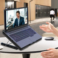Laptop Cooler Cooling Pad with 2 Quiet Led Fans, Dual USB Ports, Portable Ultra Slim USB Powered 7 Heights Adjustable Laptop Stand for Gaming Laptop - Shopmania Wholesale