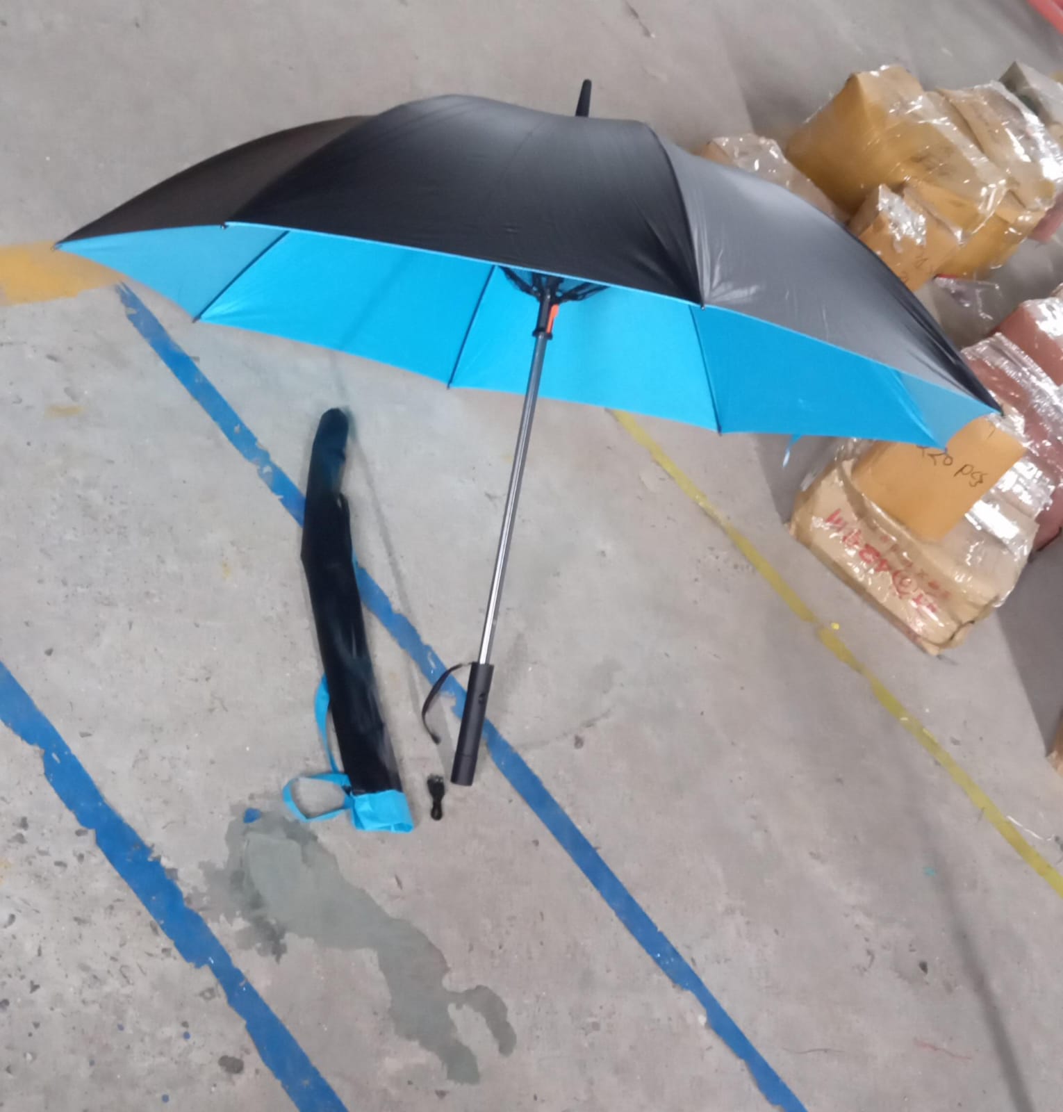 Sun Umbrella With Inside Fan & Power Bank Umbrellas For Summer (1 Pc) - Shopmania Wholesale