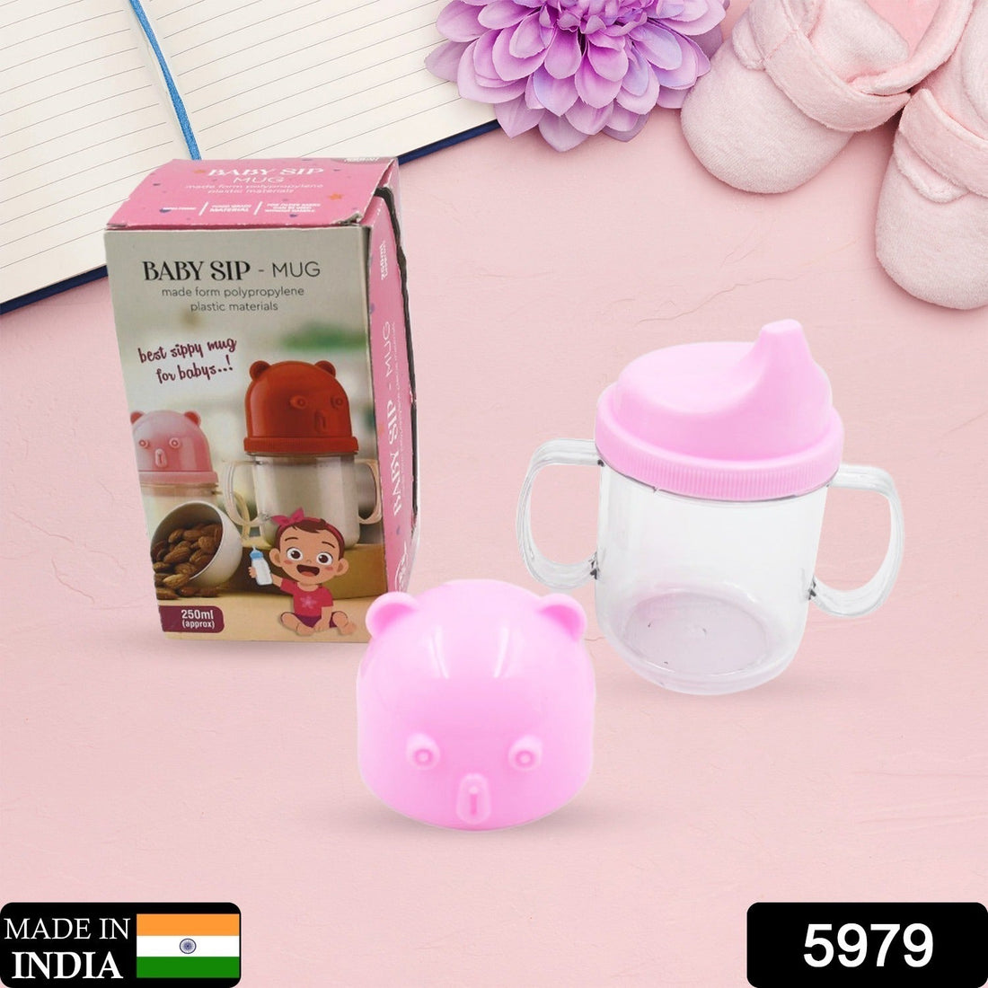 Lightweight baby milk mug, dishwasher safe, leakproof