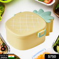 Kids Lunch Box Cute Pineapple Shaped Bento Box with Fork Spoon Snack Container Microwave Portable Office Lunch Box (1 Pc / With Spoon & Fork) your brand