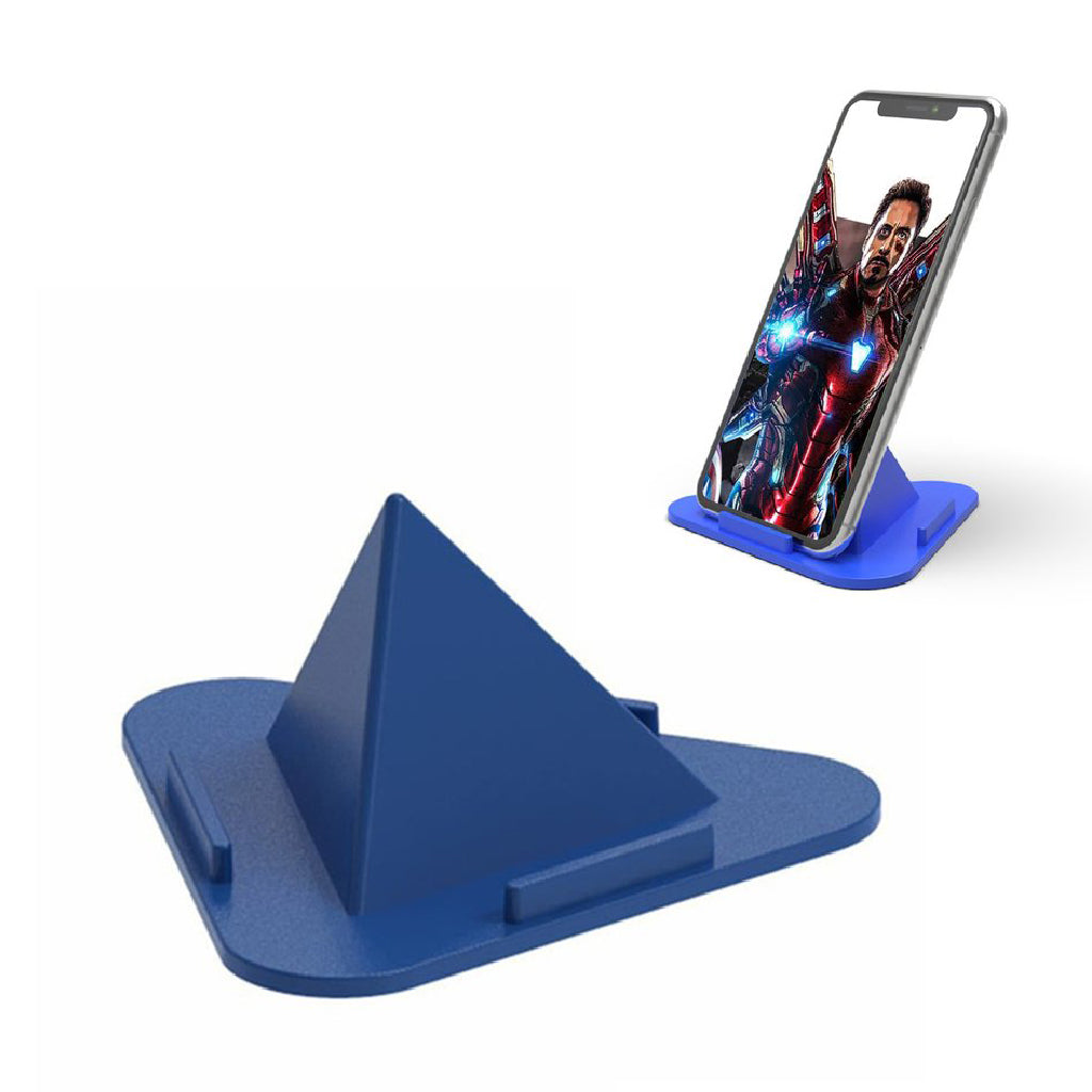 Universal Portable Three-Sided Pyramid Shape Mobile Holder Stand your brand